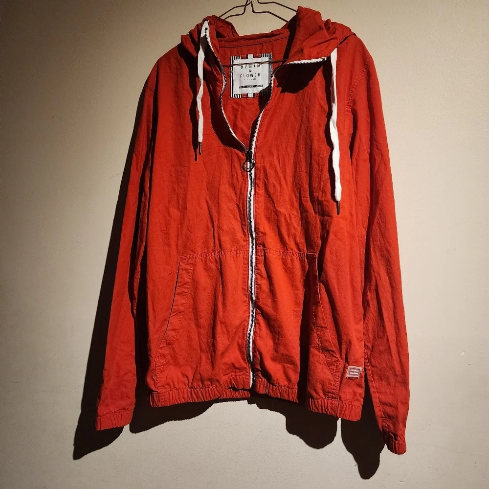 Denim & Flower Ricky Singh Rust Windbreaker  - Picture 4 of 9
